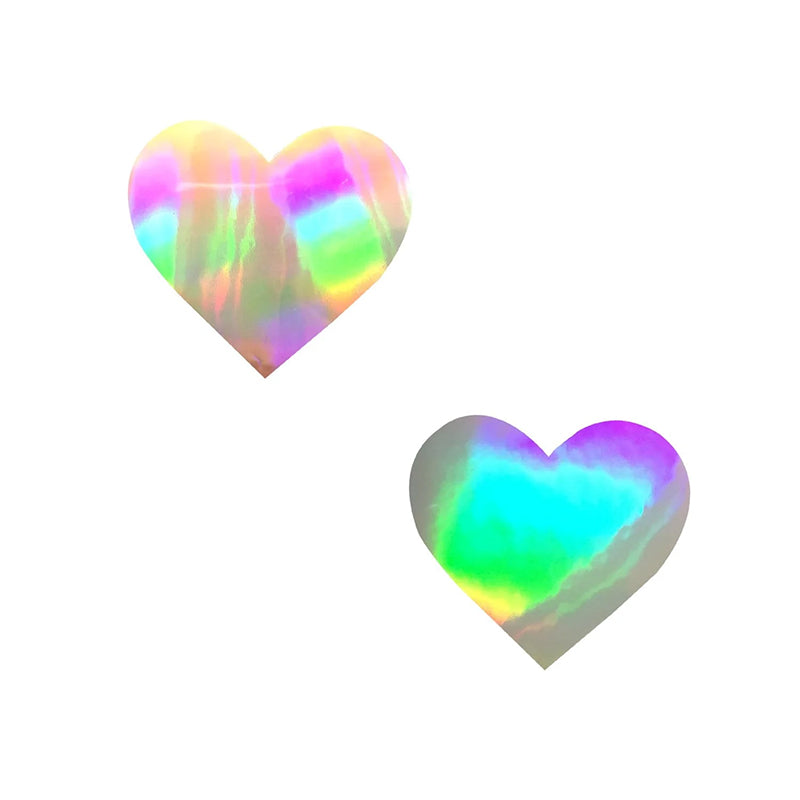 Neva Nude I Heart U Holographic Pasties Set of 6