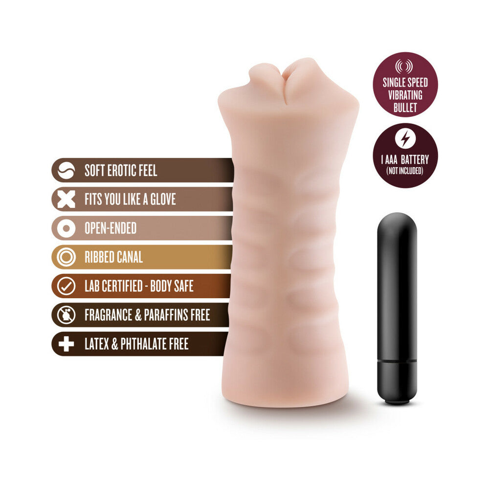 M for Men Angie Oral Stroker with Bullet Vibrator