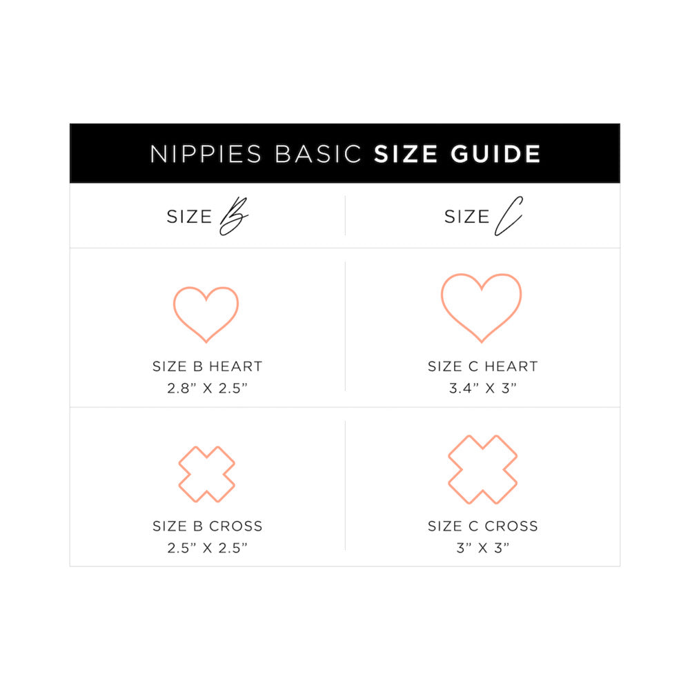 Nippies Basic Black Crosses Pasties
