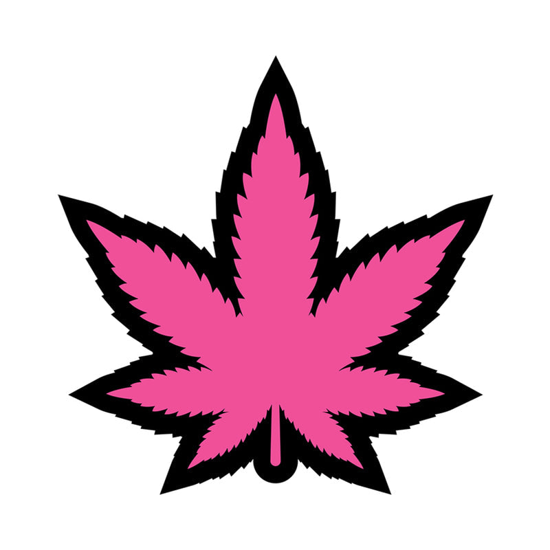 Weed Pink Marijuana Leaf Enamel Pin