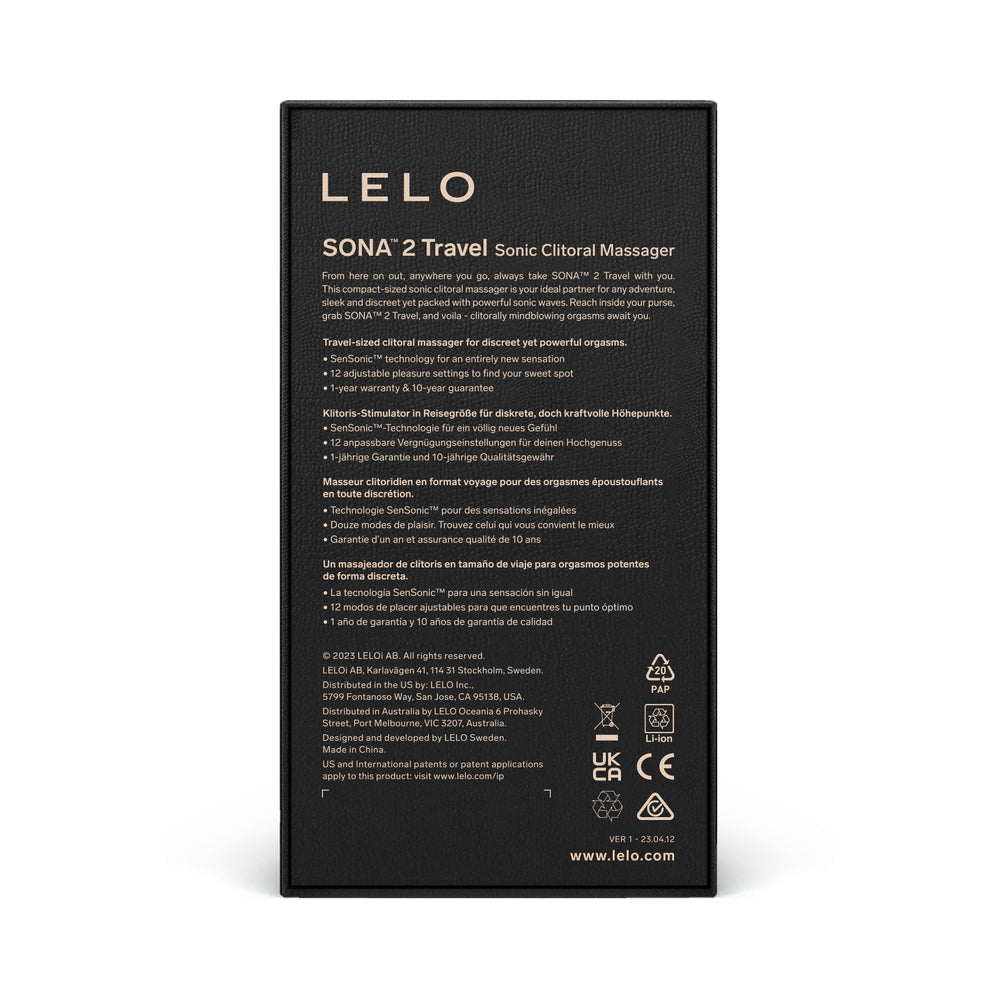 LELO SONA 2 Travel Clitoral Stimulator Pink