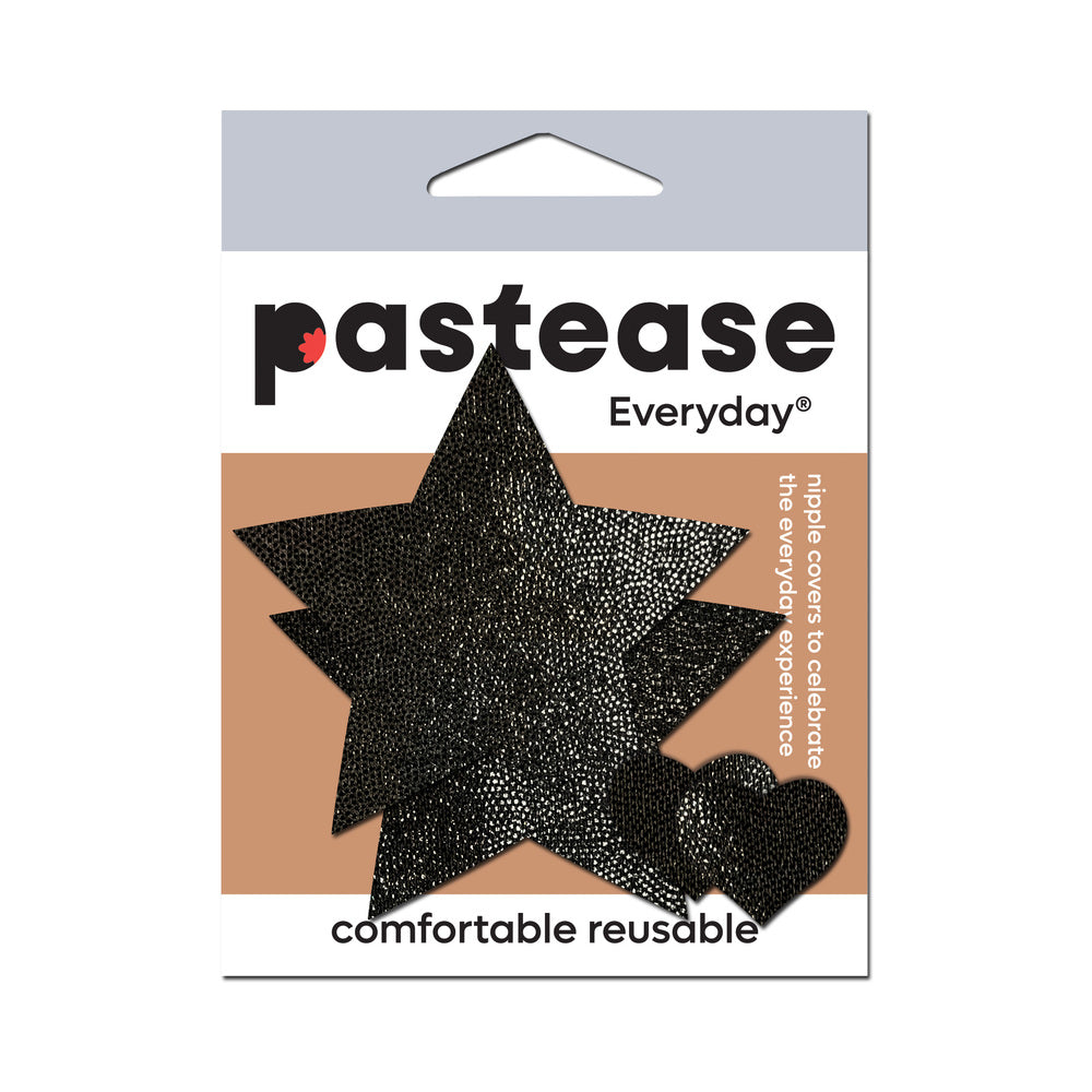 Pastease Everyday Reusable Liquid Black Star Pasties