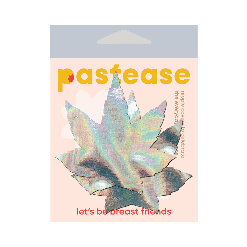 Pastease Indica Pot Leaf Holographic Pasties