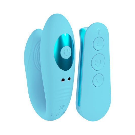 Loveline Charme Rechargeable Silicone Dual Motor Vibrator Blue