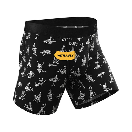 The Bare Back Bones Glow-in-the-Dark Skeletons Ball Hammock Pouch Under