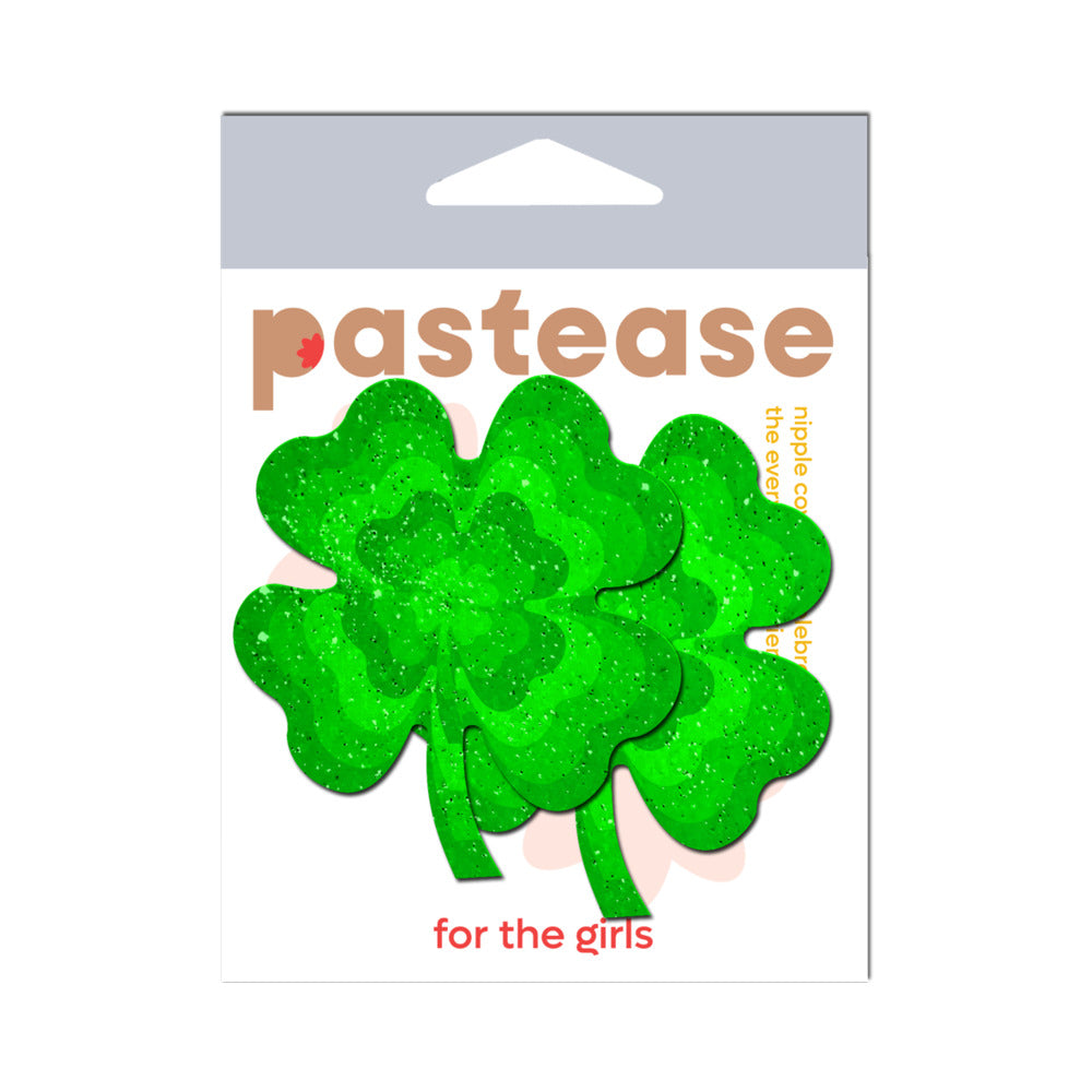 Pastease Four Leaf Clover Green Glitter Shamrock Pasties