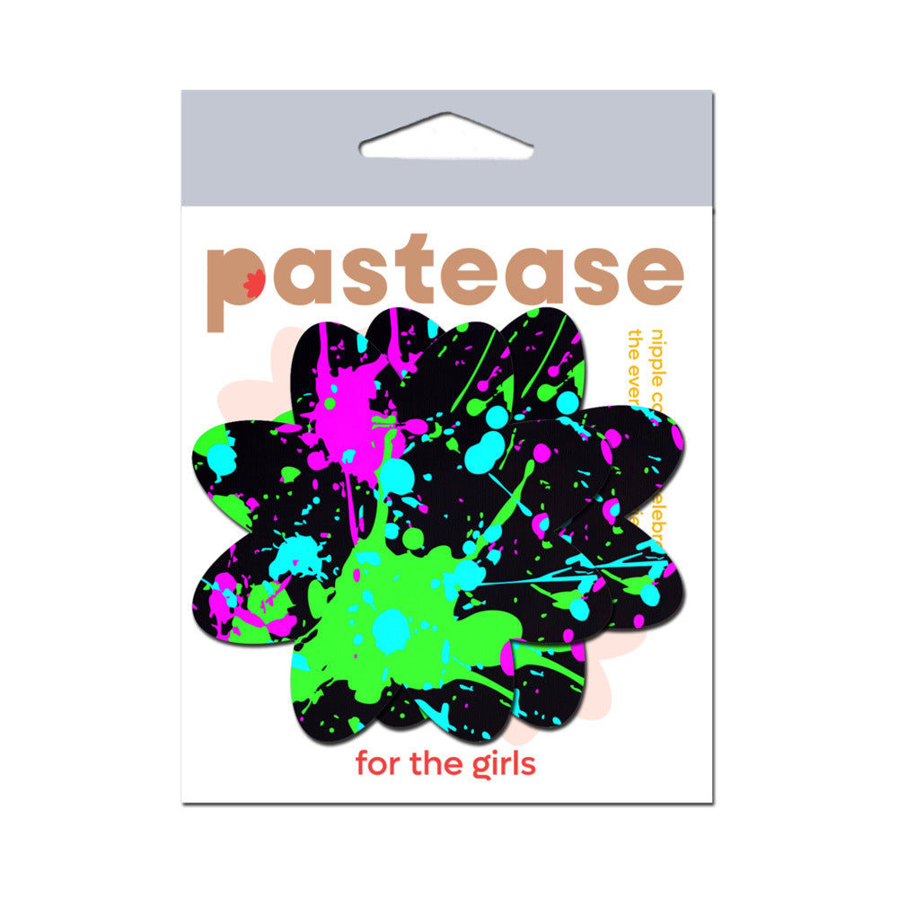 Pastease Neon Paint Splatter Petal Pasties