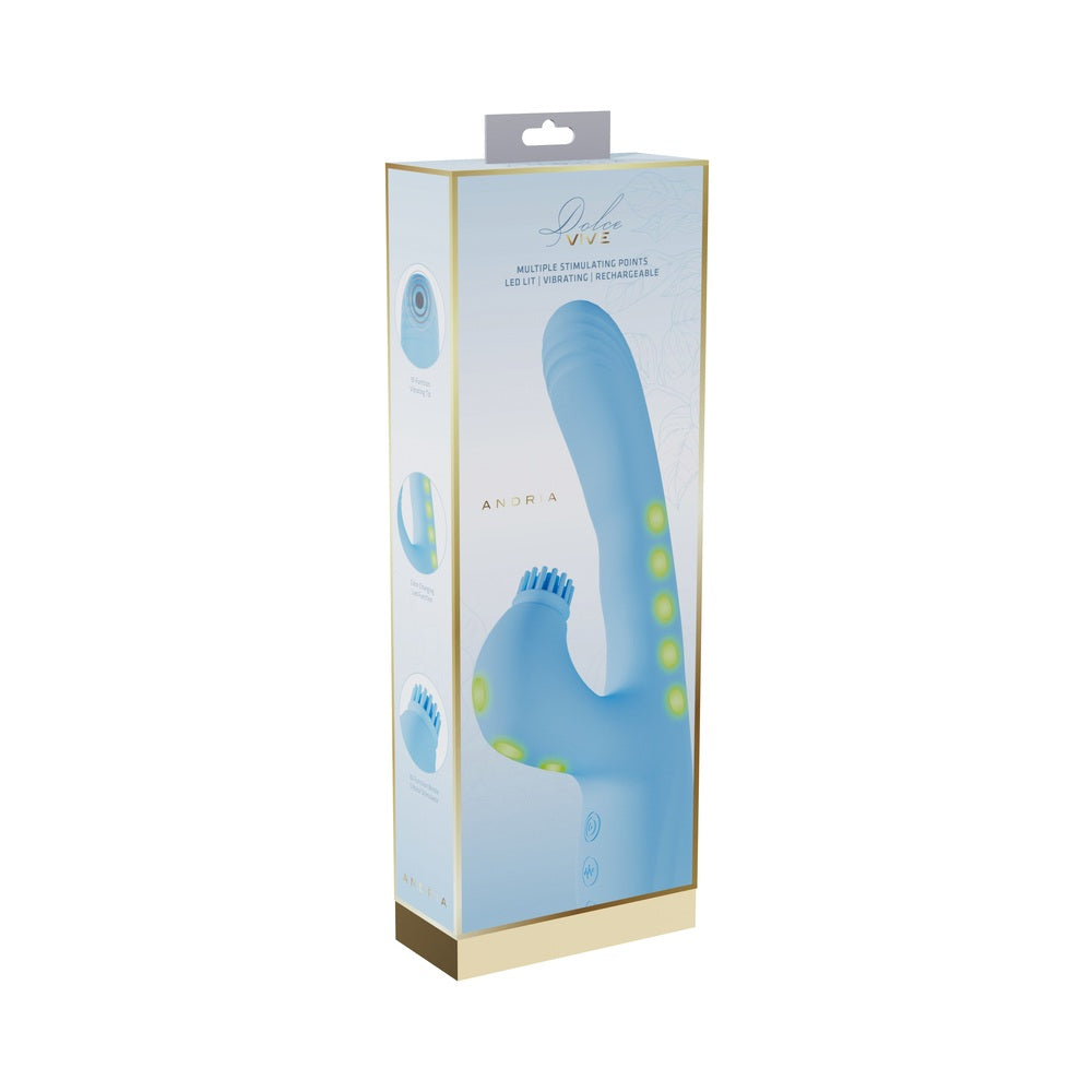 VIVE Andria LED G-Spot Vibrating and Tap Clit Stimulator