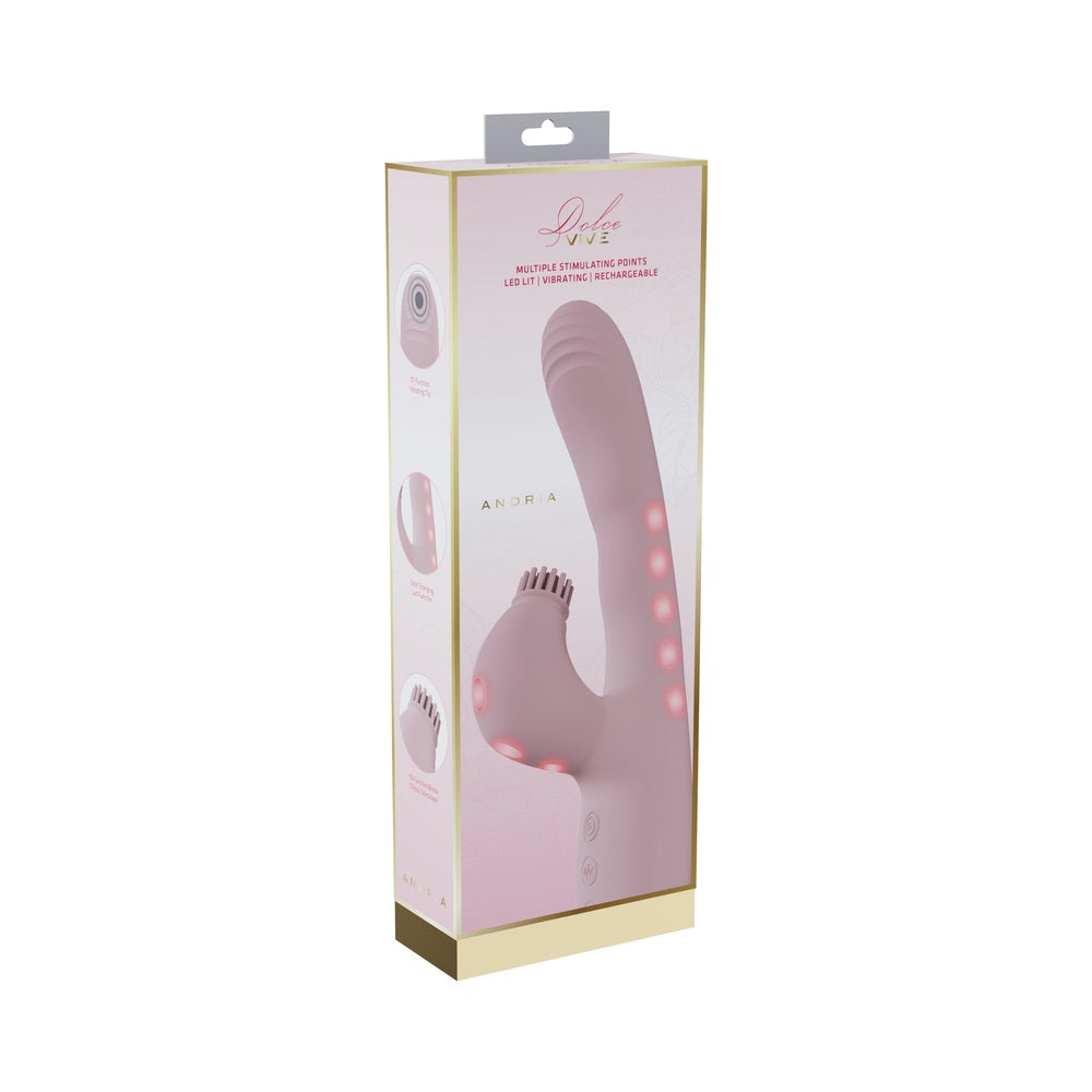 VIVE Andria LED G-Spot Vibrating and Tap Clit Stimulator