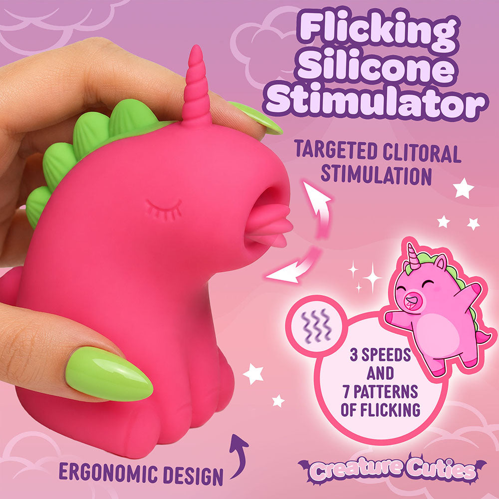 Creature Cuties Flickyhorn Flicking Silicone Stimulator