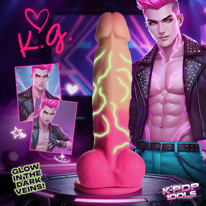 K-Pop Idols K.G. Silicone Dildo with Balls