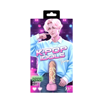 K-Pop Idols Taeon Silicone Dildo with Balls