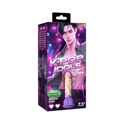 K-Pop Idols Aren Silicone Dildo with Balls