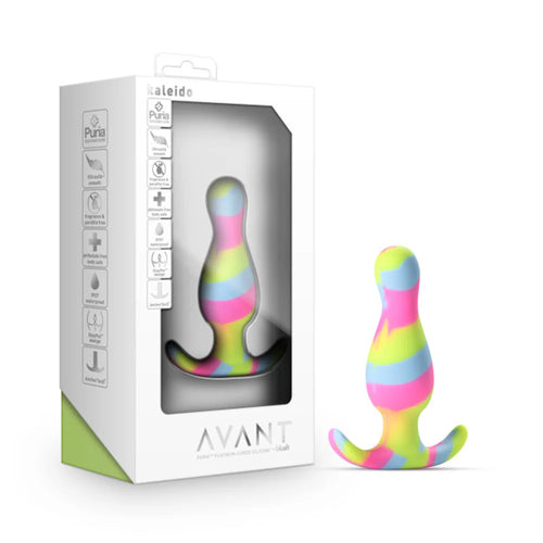 Avant Kaleido Silicone Anal Plug: Color Lime