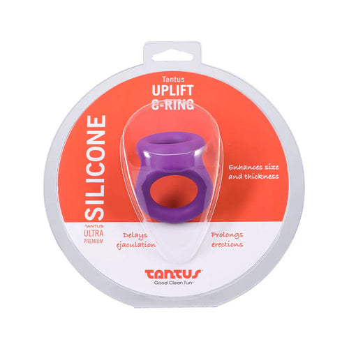 Uplift C-Ring Cock and Ball Sling: Color Purple