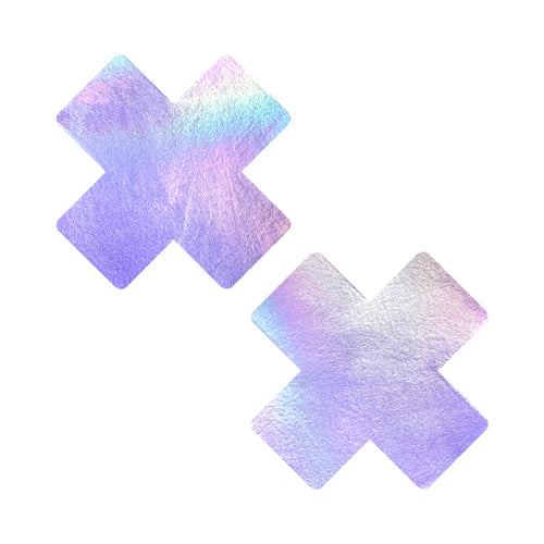 Share Bare Lavender Pearl Shimmer X Nipple Pasties