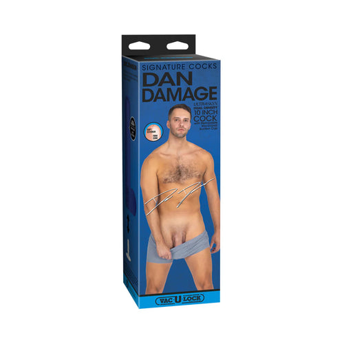Dan Damage 10 in. ULTRASKYN Vac-U-Lock Dildo