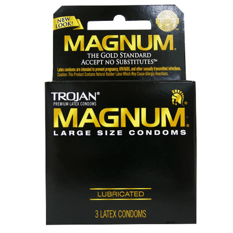Condones Magnum Trojan Magnum Larger Size Condoms 3-Pack – Explicit Brands