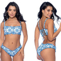  Blue Eyelet Print