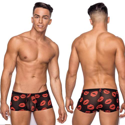 Kiss Me Mini Short Sheer Lips Large