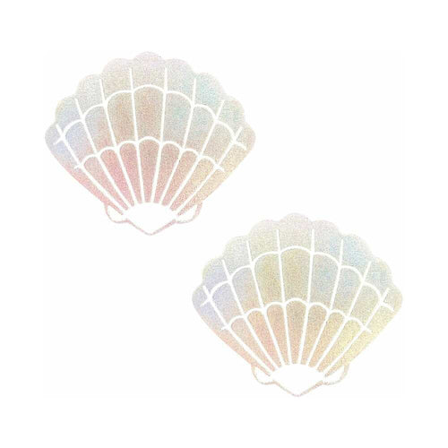 Neva Nude Nipztix Shell Holographic Pasties
