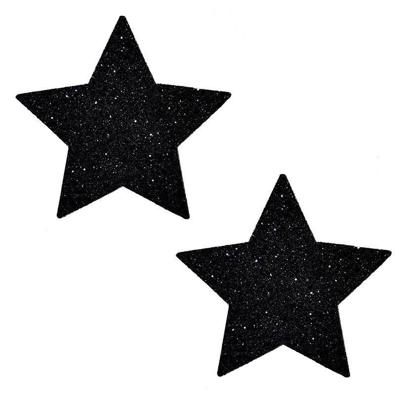 Neva Nude Star Glitter Pasties Black