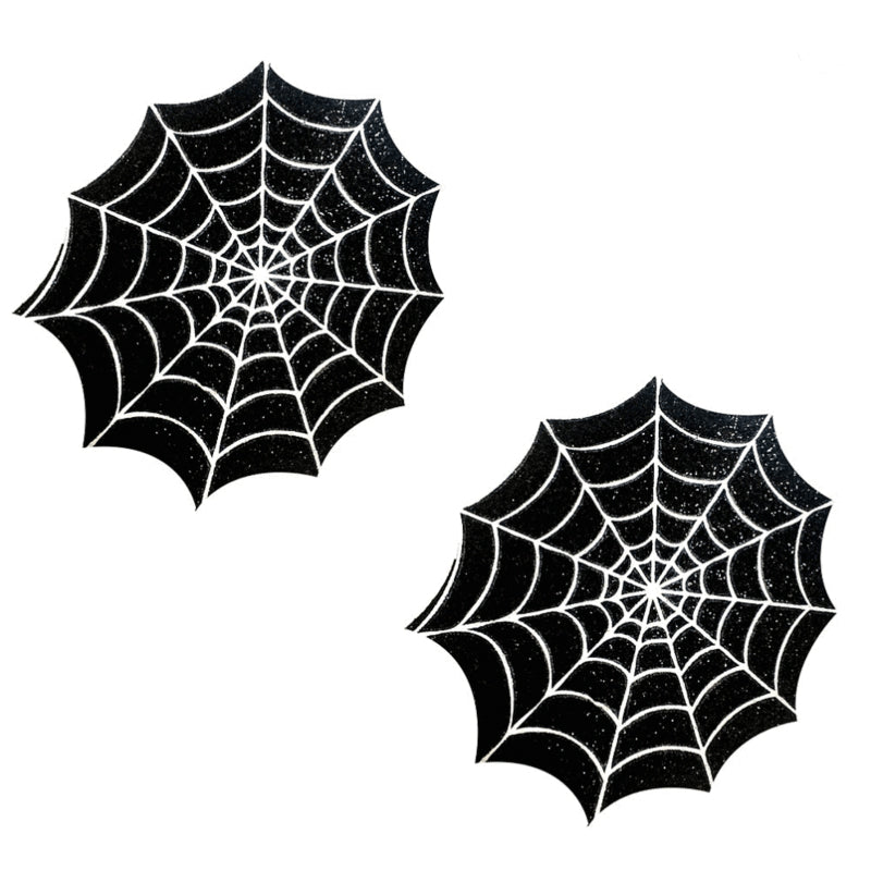 Neva Nude Spider Web Blacklight Pasties
