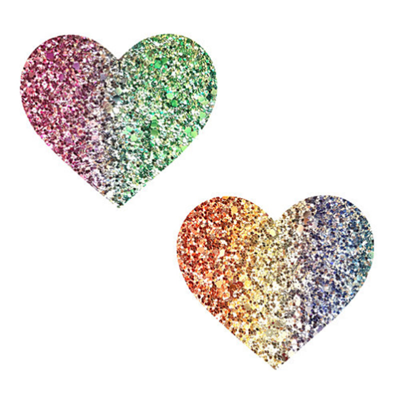 Neva Nude Heart Glitter Pasties