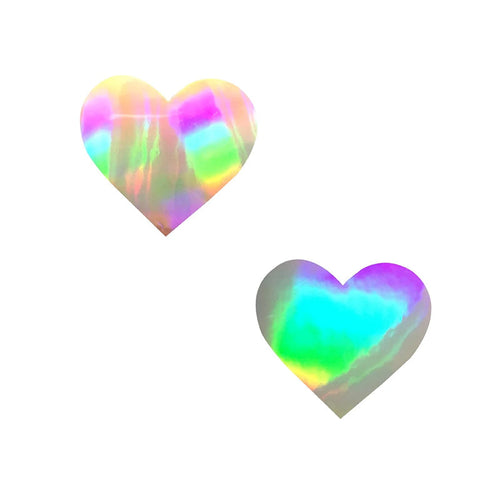 Neva Nude I Heart U Holographic Pasties Set of 6