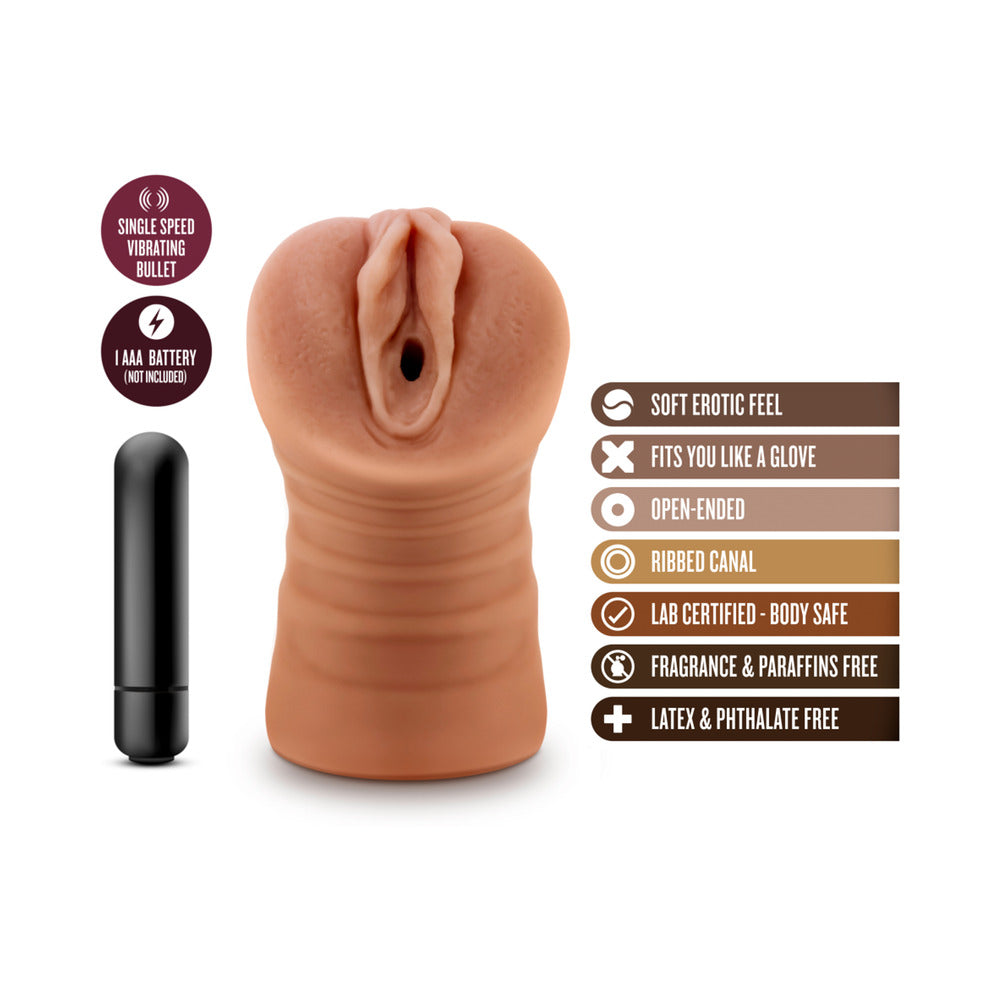 M for Men Julieta Vagina Stroker with Bullet Vibrator