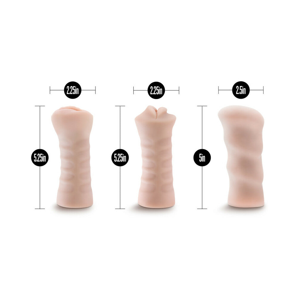 M for Men Soft + Wet 3-Pack Vibrating Stroker Kit