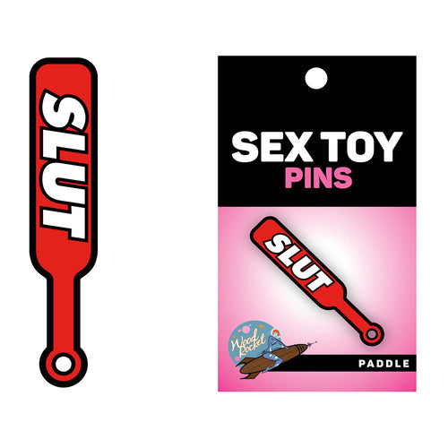 Sex Toy Paddle Slut Enamel Pin