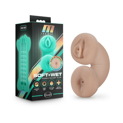 M for Men Soft + Wet Double Trouble Glow Stroker