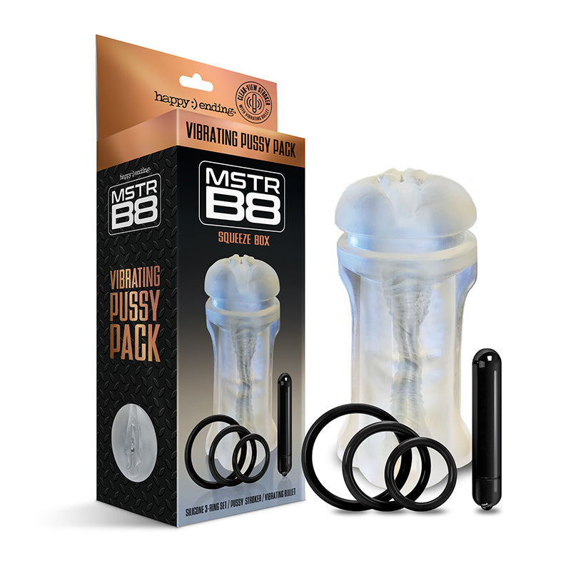 Happy Ending MSTR B8 Vibrating Pussy Pack Squeeze Box
