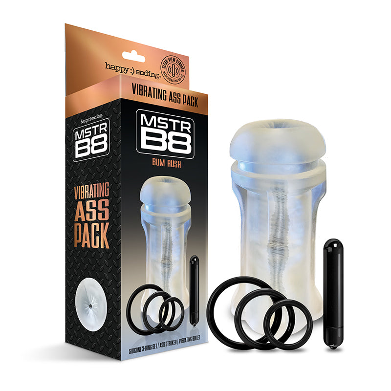 Happy Ending Mstr B8 Vibrating Ass Pack Bum Rush