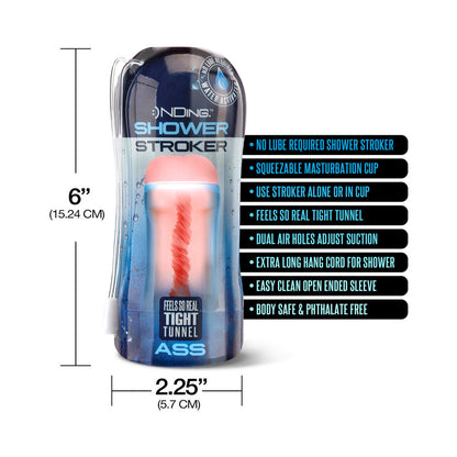 Happy Ending Self-Lubricating Shower Stroker