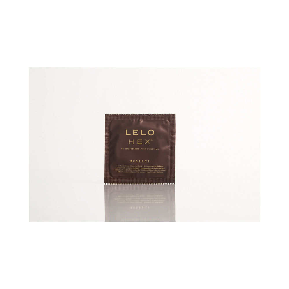 LELO HEX Respect XL Lubricated Latex Condoms, 3-Pack, view 2