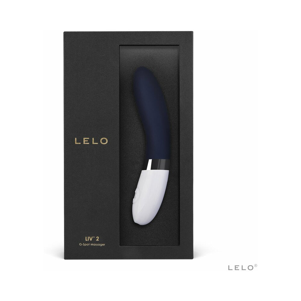 LELO LIV 2 Rechargeable G-Spot Vibrator, Blue, view 3