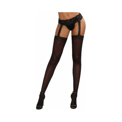 Dreamgirl Stretch Lace Suspender Garter Belt Pantyhose