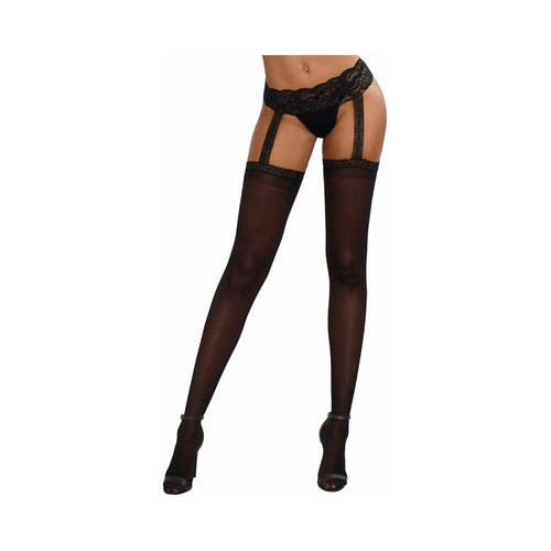 Dreamgirl Stretch Lace Suspender Garter Belt Pantyhose
