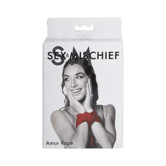 Sex & Mischief Amor Rope 2-Piece 15 ft. (30 ft. Total) Red