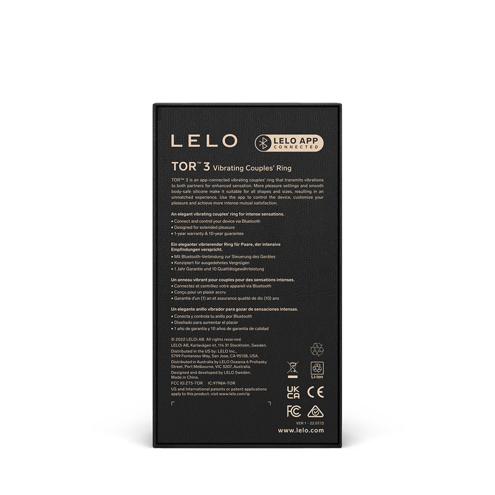 LELO TOR 3 Vibrating Cock Ring - detail view