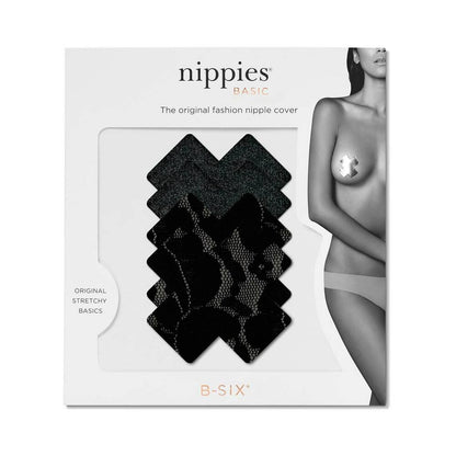 Nippies Basic Black Crosses Pasties