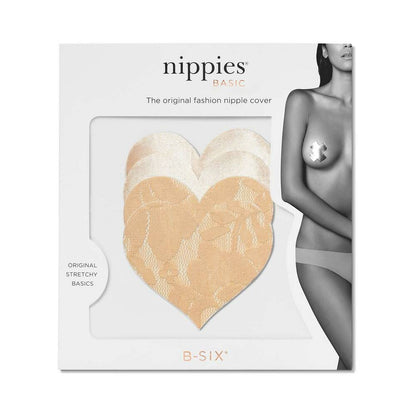 Nippies Basic Creme Hearts Pasties