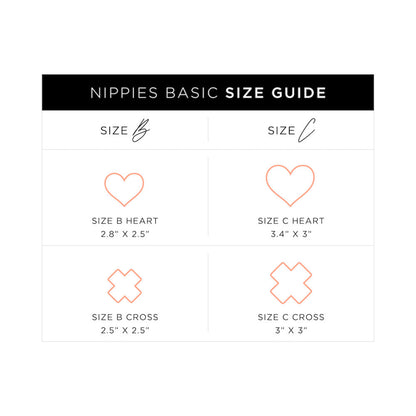 Nippies Basic Creme Hearts Pasties