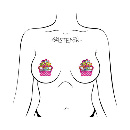 Pastease Happy Birthday Cupcake Pasties Pink