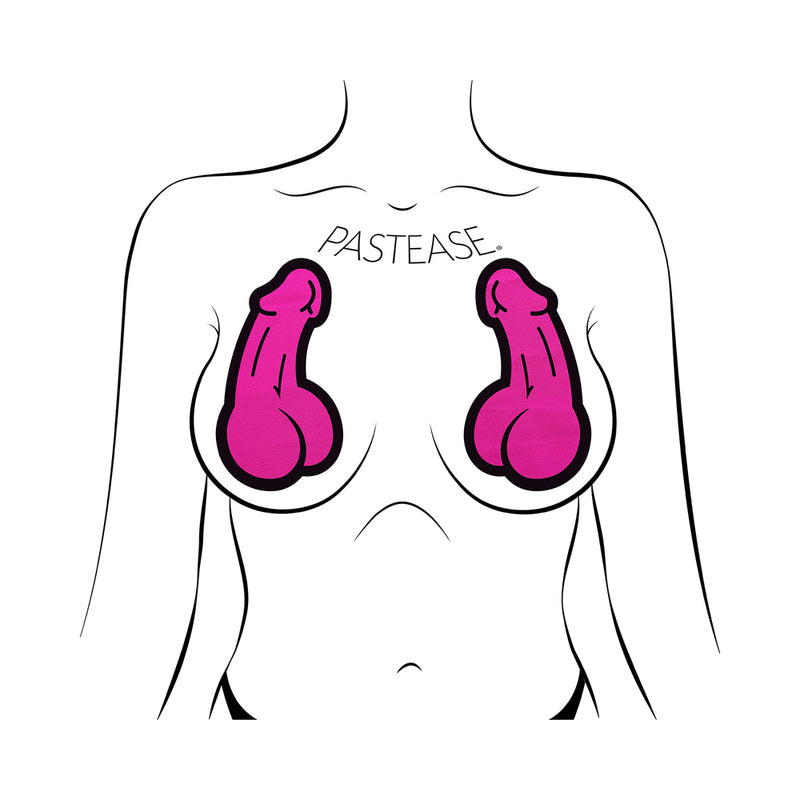 Pastease Neon Pink Penis Pasties