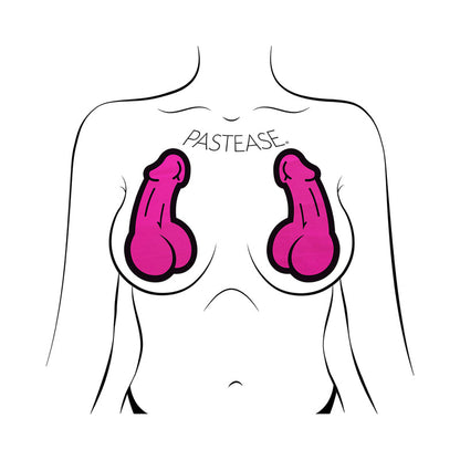 Pastease Neon Pink Penis Pasties