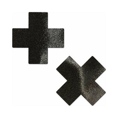 Pastease Everyday Reusable Crosses Pasties Black
