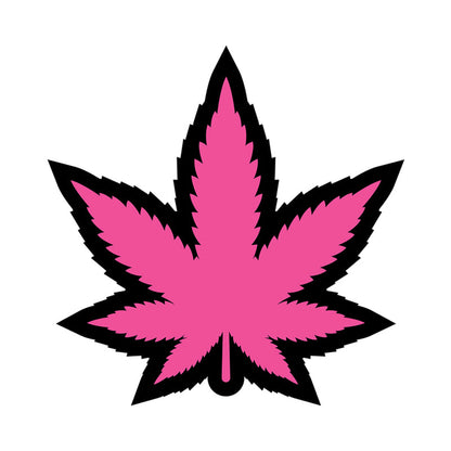 Weed Pink Marijuana Leaf Enamel Pin